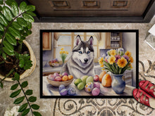 Load image into Gallery viewer, Decorating Easter Siberian Husky Doormat