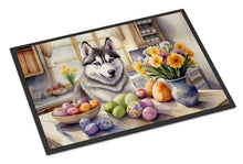 Load image into Gallery viewer, Decorating Easter Siberian Husky Doormat