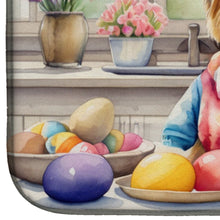 Load image into Gallery viewer, Decorating Easter Silky Terrier Dish Drying Mat