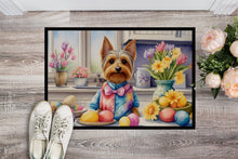 Load image into Gallery viewer, Decorating Easter Silky Terrier Doormat-24x36 Indoor / Outdoor Rug | Made in USA