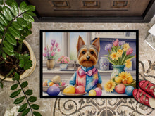 Load image into Gallery viewer, Decorating Easter Silky Terrier Doormat-24x36 Indoor / Outdoor Rug | Made in USA