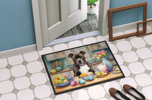 Load image into Gallery viewer, Decorating Easter Staffordshire Bull Terrier Doormat - 18X27 Indoor / Outdoor Rug | Made in USA