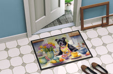 Load image into Gallery viewer, Decorating Easter Staffordshire Bull Terrier Doormat - 18X27 Indoor / Outdoor Rug | Made in USA