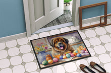 Load image into Gallery viewer, Decorating Easter Tibetan Mastiff Doormat