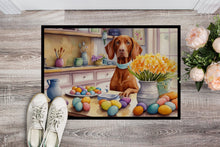 Load image into Gallery viewer, Decorating Easter Vizsla Doormat
