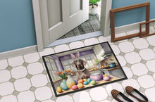 Load image into Gallery viewer, Decorating Easter Weimaraner Doormat