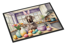Load image into Gallery viewer, Decorating Easter Weimaraner Doormat