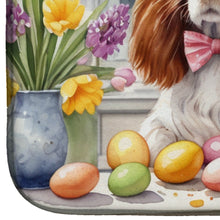 Load image into Gallery viewer, Decorating Easter Welsh Springer Spaniel Dish Drying Mat