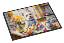 Load image into Gallery viewer, Decorating Easter Westie Doormat-24x36 Indoor / Outdoor Rug | Made in USA