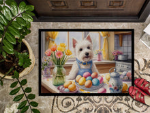 Load image into Gallery viewer, Decorating Easter Westie Doormat - 18X27 Indoor / Outdoor Rug | Made in USA