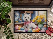 Load image into Gallery viewer, Decorating Easter Westie Doormat - 18X27 Indoor / Outdoor Rug | Made in USA