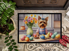 Load image into Gallery viewer, Decorating Easter Yorkshire Terrier Doormat - 18X27 Indoor / Outdoor Rug | Made in USA
