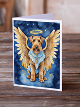 Load image into Gallery viewer, Airedale Terrier My Angel Greeting Cards - Blank Note Cards – 8-Pack of Artist-Designed Cards with Envelopes