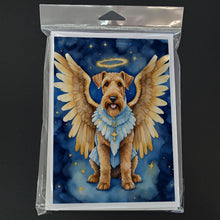 Load image into Gallery viewer, Airedale Terrier My Angel Greeting Cards - Blank Note Cards – 8-Pack of Artist-Designed Cards with Envelopes