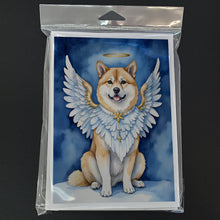 Load image into Gallery viewer, Akita My Angel Greeting Cards - Blank Note Cards – 8-Pack of Artist-Designed Cards with Envelopes