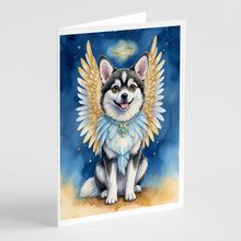 Load image into Gallery viewer, Alaskan Klee Kai My Angel Greeting Cards - Blank Note Cards – 8-Pack of Artist-Designed Cards with Envelopes