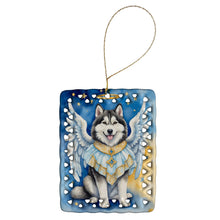 Load image into Gallery viewer, Alaskan Malamute My Angel Porcelain Ornament