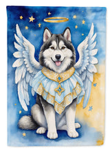 Load image into Gallery viewer, Alaskan Malamute My Angel Garden Flag – Memorial or Christmas Dog Angel Decor