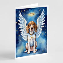Load image into Gallery viewer, American English Coonhound My Angel Greeting Cards - Blank Note Cards – 8-Pack of Artist-Designed Cards with Envelopes