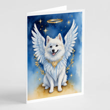 Load image into Gallery viewer, American Eskimo My Angel Greeting Cards - Blank Note Cards – 8-Pack of Artist-Designed Cards with Envelopes