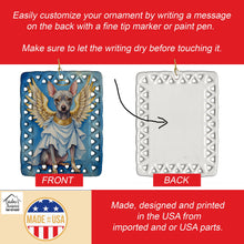 Load image into Gallery viewer, American Hairless Terrier My Angel Porcelain Ornament