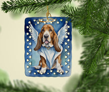 Load image into Gallery viewer, Basset Hound My Angel Porcelain Ornament
