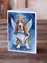 Load image into Gallery viewer, Basset Hound My Angel Greeting Cards - Blank Note Cards – 8-Pack of Artist-Designed Cards with Envelopes