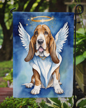 Load image into Gallery viewer, Basset Hound My Angel Garden Flag – Memorial or Christmas Dog Angel Decor