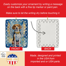 Load image into Gallery viewer, Beagle My Angel Porcelain Ornament