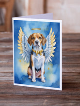 Load image into Gallery viewer, Beagle My Angel Greeting Cards - Blank Note Cards – 8-Pack of Artist-Designed Cards with Envelopes