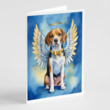 Load image into Gallery viewer, Beagle My Angel Greeting Cards - Blank Note Cards – 8-Pack of Artist-Designed Cards with Envelopes