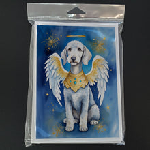Load image into Gallery viewer, Bedlington Terrier My Angel Greeting Cards - Blank Note Cards – 8-Pack of Artist-Designed Cards with Envelopes