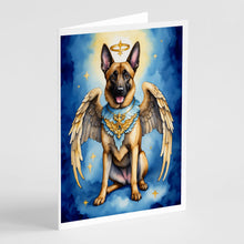 Load image into Gallery viewer, Belgian Malinois My Angel Greeting Cards - Blank Note Cards – 8-Pack of Artist-Designed Cards with Envelopes