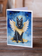 Load image into Gallery viewer, Belgian Sheepdog My Angel Greeting Cards - Blank Note Cards – 8-Pack of Artist-Designed Cards with Envelopes
