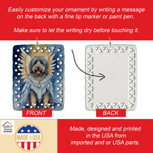 Load image into Gallery viewer, Bergamasco Sheepdog My Angel Porcelain Ornament