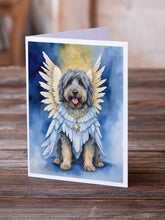 Load image into Gallery viewer, Bergamasco Sheepdog My Angel Greeting Cards - Blank Note Cards – 8-Pack of Artist-Designed Cards with Envelopes