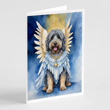 Load image into Gallery viewer, Bergamasco Sheepdog My Angel Greeting Cards - Blank Note Cards – 8-Pack of Artist-Designed Cards with Envelopes