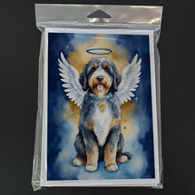 Load image into Gallery viewer, Bernedoodle My Angel Greeting Cards - Blank Note Cards – 8-Pack of Artist-Designed Cards with Envelopes