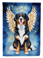 Load image into Gallery viewer, Bernese Mountain Dog My Angel Garden Flag – Memorial or Christmas Dog Angel Decor