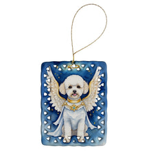 Load image into Gallery viewer, Bichon Frise My Angel Porcelain Ornament