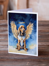 Load image into Gallery viewer, Bloodhound My Angel Greeting Cards - Blank Note Cards – 8-Pack of Artist-Designed Cards with Envelopes
