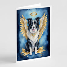Load image into Gallery viewer, Border Collie My Angel Greeting Cards - Blank Note Cards – 8-Pack of Artist-Designed Cards with Envelopes
