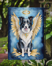 Load image into Gallery viewer, Border Collie My Angel Garden Flag – Memorial or Christmas Dog Angel Decor