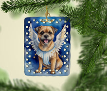 Load image into Gallery viewer, Border Terrier My Angel Porcelain Ornament