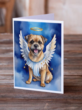 Load image into Gallery viewer, Border Terrier My Angel Greeting Cards - Blank Note Cards – 8-Pack of Artist-Designed Cards with Envelopes