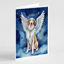 Load image into Gallery viewer, Borzoi My Angel Greeting Cards - Blank Note Cards – 8-Pack of Artist-Designed Cards with Envelopes