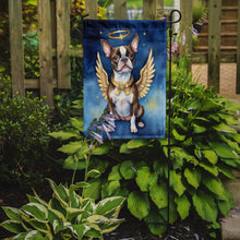 Load image into Gallery viewer, Boston Terrier My Angel Garden Flag – Memorial or Christmas Dog Angel Decor