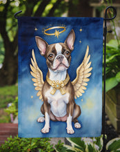 Load image into Gallery viewer, Boston Terrier My Angel Garden Flag – Memorial or Christmas Dog Angel Decor