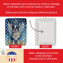 Load image into Gallery viewer, Boston Terrier My Angel Porcelain Ornament