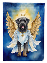 Load image into Gallery viewer, Bouvier des Flandres My Angel Garden Flag – Memorial or Christmas Dog Angel Decor